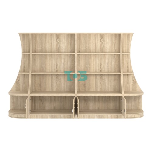 Пристенный низкий стеллаж ГАРАНТ №2