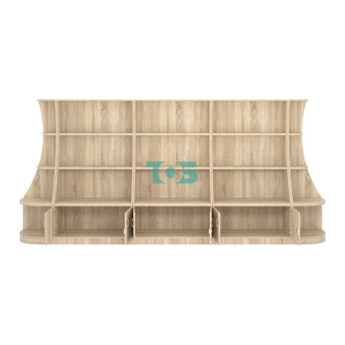 Пристенный низкий стеллаж ГАРАНТ №3