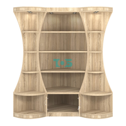 Угловой высокий стеллаж ГАРАНТ №1