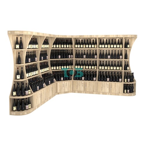 Угловой высокий стеллаж ГАРАНТ №3