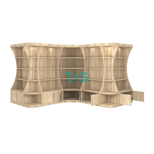 Угловой высокий стеллаж ГАРАНТ №4