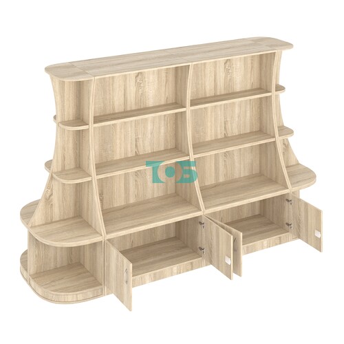  Островной низкий стеллаж ГАРАНТ №3