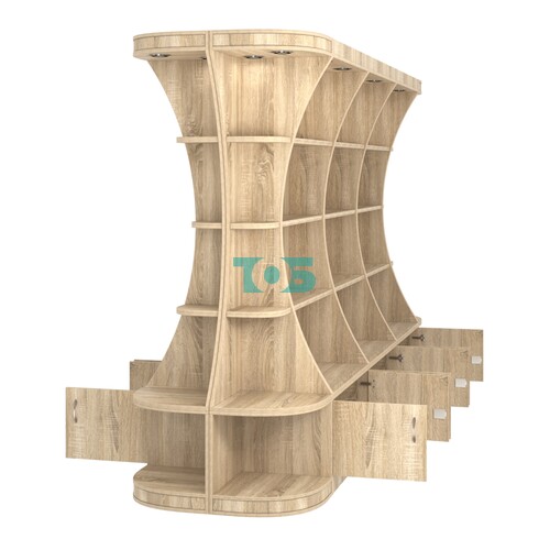 Островной высокий стеллаж ГАРАНТ №4