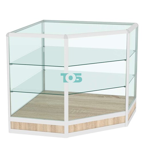 Прилавок из профиля угловой пятигранный №4 (открытый)