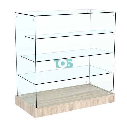 Прилавок Истра со стеклянными полками расположен-ными "лесенкой" №3 (открытый)