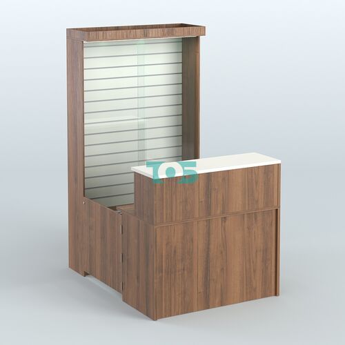 Мини павильон для торговли с большой застекленной эко-панелью СЛОТ №9 (2 кв.м)