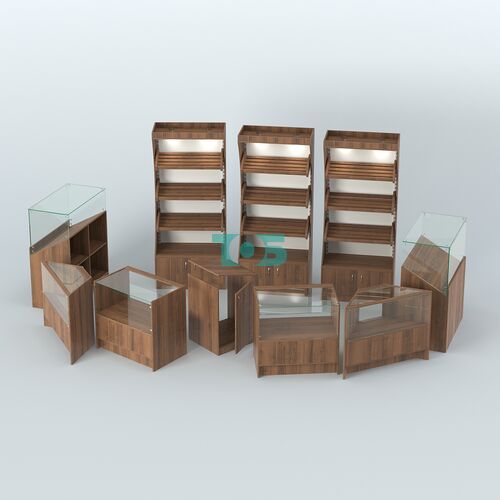 Пристенный павильон с недорогими прилавками для выкладки хлеба и выпечки №3