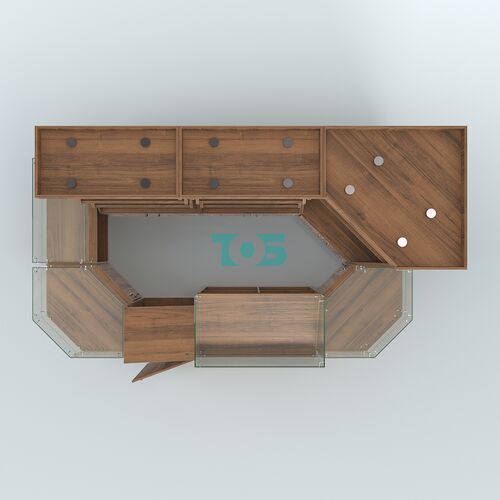 Угловой павильон для небольшого магазина по продаже хлеба и выпечки №2