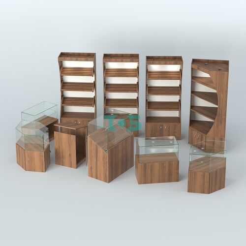 Угловой павильон со стеклянными прилавками для продажи хлеба и выпечки №3