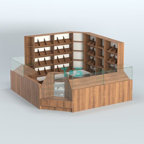 Угловой павильон из ДСП для торговли хлебом и выпечкой №5