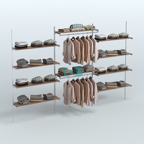 Neo Fix №7(С) система настенная с выносными поручнями и полками из ДСП (3600 мм)