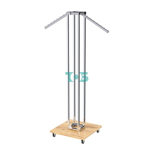 Торговое вешало для одежды с усиленными кронштейнами СТРЕЛА №6-8Ц-КНХ