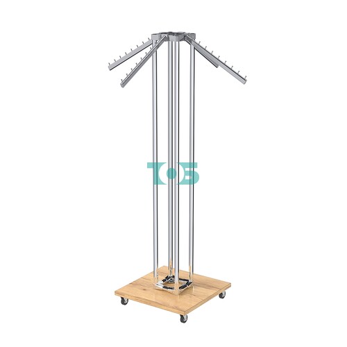 Торговое вешало для одежды ЁЛОЧКА с усиленными кронштейнами №6-4К-8Ц-КНХ