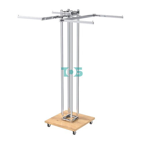 Торговое вешало для одежды двустороннее КОНТУР №K1-1Ц-КПХ