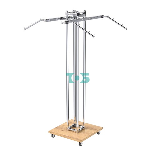 Торговое вешало для одежды с подвижной платформой КОНТУР №K1-5Ц-ТНХ