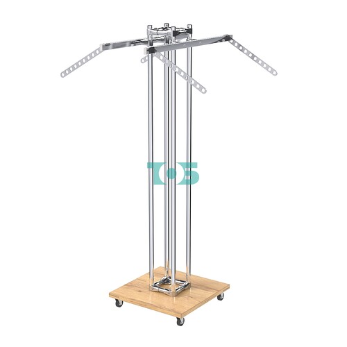 Торговое вешало для одежды с кронштейнами-лезвиями КОНТУР №K1-10-О-ЛНХ