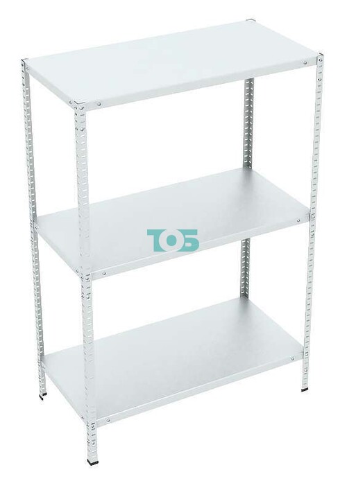 Стеллаж складской невысокий с глубокими полками S1-500