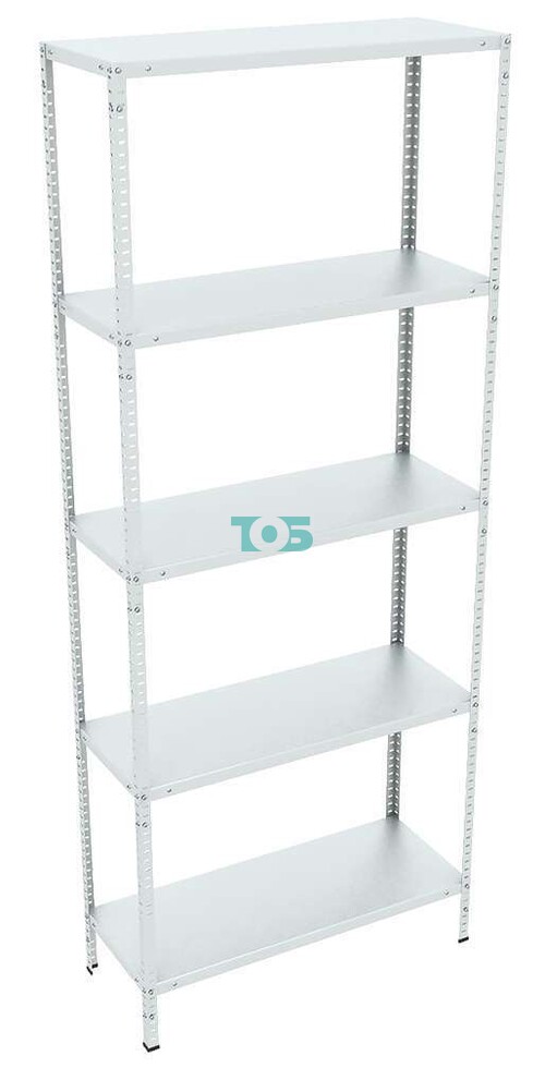 Стеллаж складской высокий с пятью полками S3-400