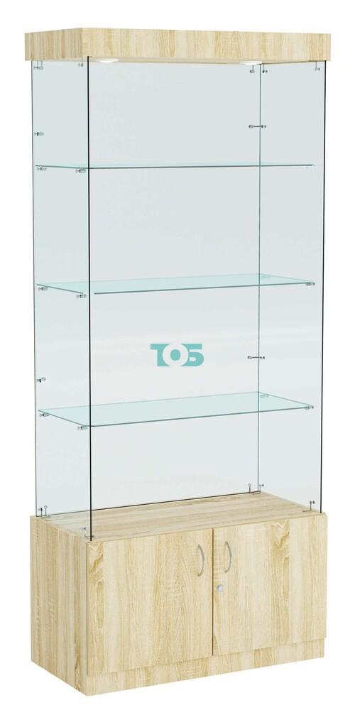 Витрина ИСТРА №101 прямоугольная (З/C - стекло), без дверей
