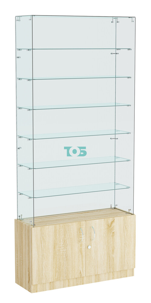 Витрина ИСТРА №133 прямоугольная (З/C - стекло), без дверей