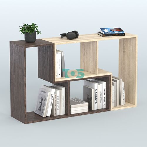 Торговый стеллаж Лофт №1 малый двухмодульный