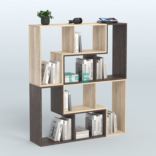 Торговый стеллаж Лофт №2 средний четырех- модульный