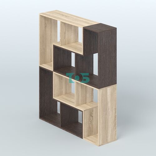 Торговый стеллаж Лофт №2 средний четырех- модульный