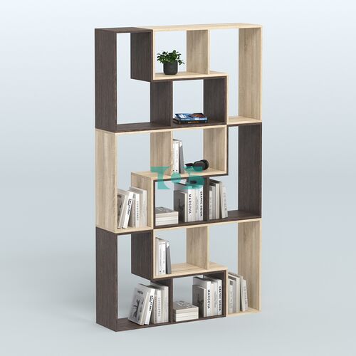 Высокий торговый стеллаж Лофт №3 шестимодульный