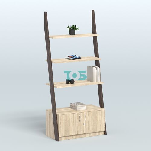 Торговая пристенная стойка ЛОФТ №2-950 с тумбой и распашными дверьми Т-25