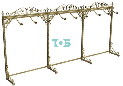 Пристенная система «Улица Роз» с кронштейнами из металла №5 (1800х3600 мм)