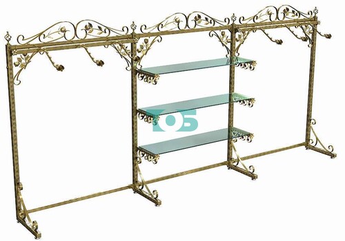 Пристенная система «Улица Роз» с кронштейнами и полками №6 (1800х3600 мм)