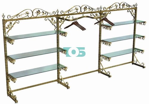 Пристенная система «Улица Роз» с М-образным поручнем и полками №11 (1800х3600 мм)