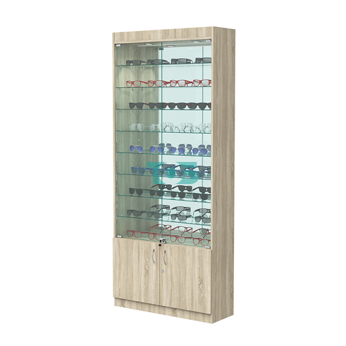 Витрина ОПТИКА №1-3 (задняя стенка зеркало)