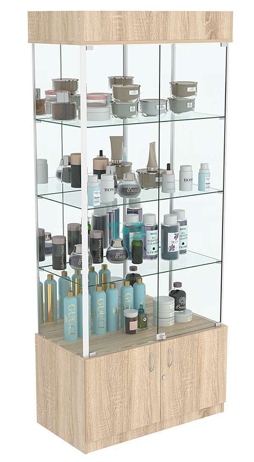 Витрина зеркальная ЛЮКС №6 с подсветкой 