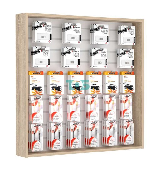 Витрина настенная №4-1В открытая с экономпанелью