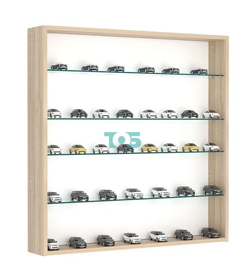 Витрина настенная №4-1Г открытая с прозрачными полками