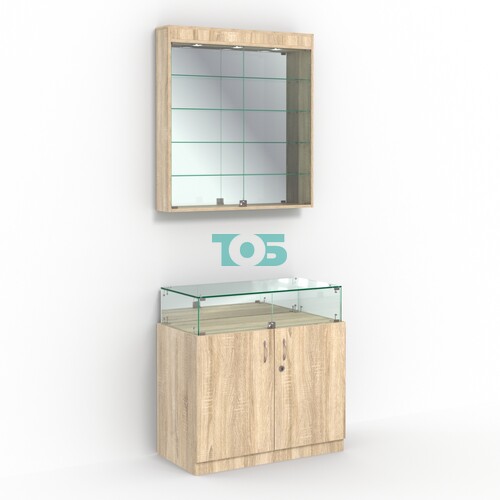 Комбинированный прилавок-витрина с верхней подсветкой КПВ-14-04