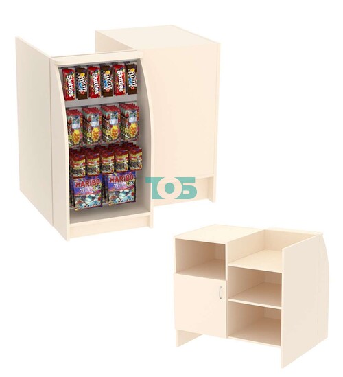 Низкий торговый кассовый прилавок импульсных покупок Импульс №1-4-450