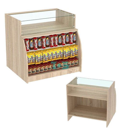 Торговый кассовый прилавок импульсных покупок с большой экономпанелью Импульс №3-2-900