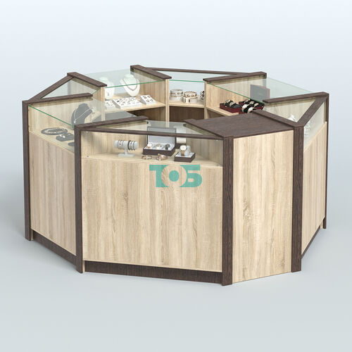 Торговый островок в стиле ЛОФТ с выкатным модулем №4 (5,38 кв.м)