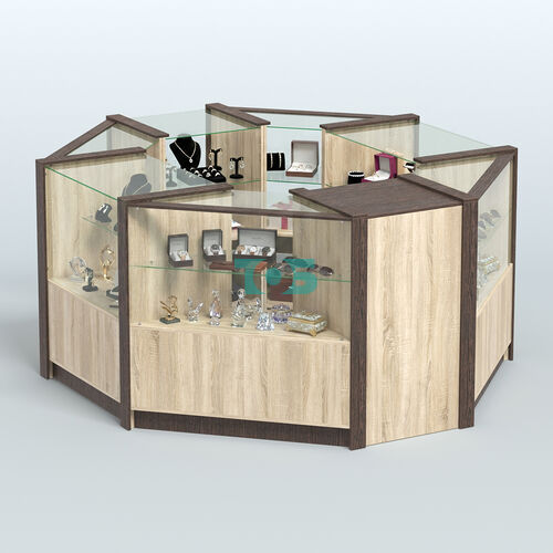 Торговый островок в стиле ЛОФТ восьмиугольный №5 (5,38 кв.м)