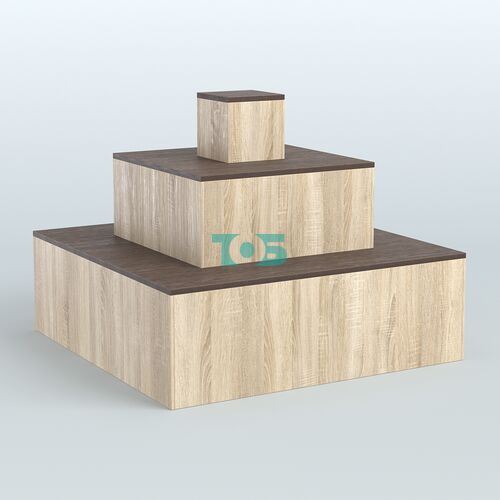 Островок-пирамида квадратный для торговых центров №1