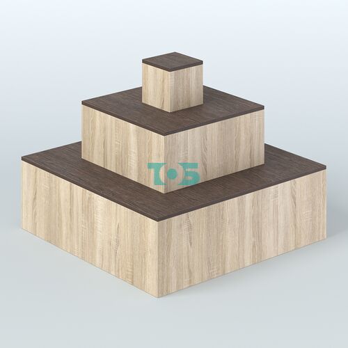 Островок-пирамида квадратный для торговых центров №1