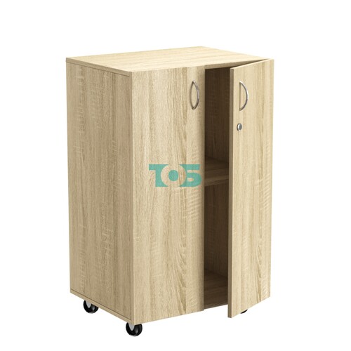 Прилавок из ДСП серии Тандем №13 на металлических колесах с дверками