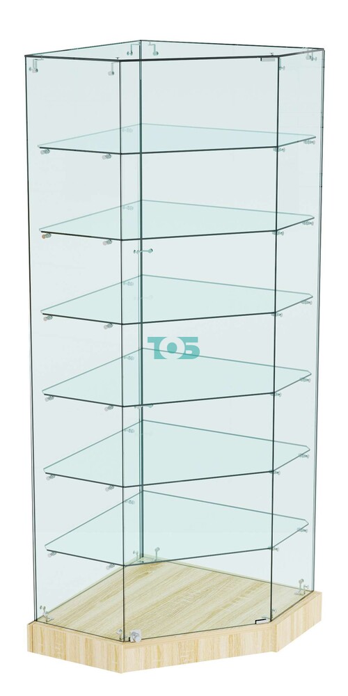 Витрина Хит продаж угловая №309 (закрытая, задние стенки - стекло)