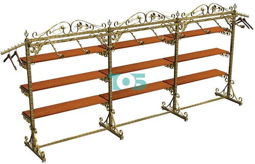 Островная система УЛИЦА РОЗ с кронштейнами и полками ДСП №13 (1800х3600мм)