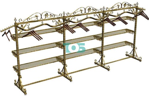 Островная система УЛИЦА РОЗ с М-образным поручнем и металлическими полками №14 (1800х3600мм)