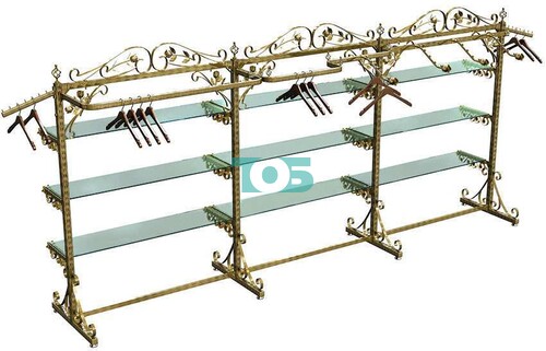 Островная система УЛИЦА РОЗ с поручнями и полками из стекла №15 (1800х3600мм)