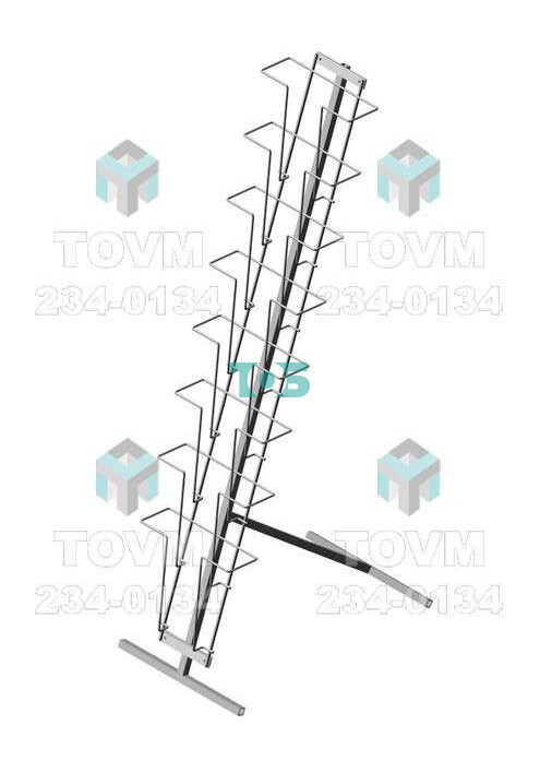 Б.НП.01 Буклетница напольная с дисплеем 8 ячеек А4