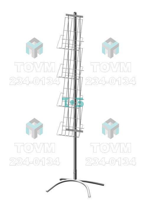 Б01 Буклетница с дисплеем 4 полки А4